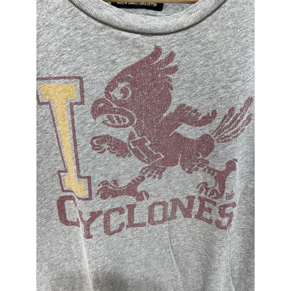 Iowa State Cyclones Vintage Style Graphic Shirt, Womens Large, Grey, Tailgate - Picture 2 of 8